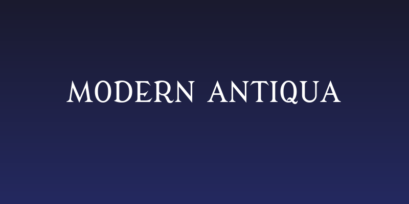 Modern Antiqua Social Header