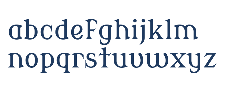 Modern Antiqua Lowercase