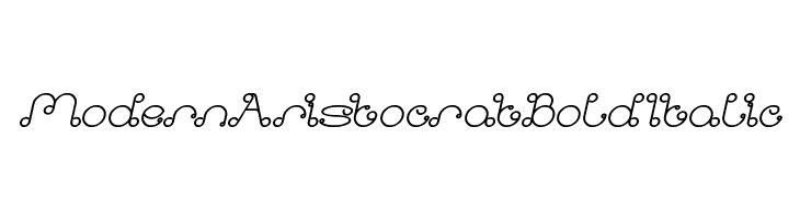 Modern Aristocrat Bold Italic  les polices de caractères gratuit tlcharger