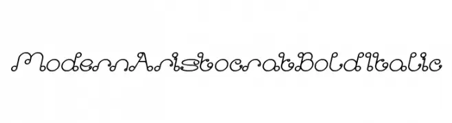 Modern Aristocrat Bold Italic  Скачать бесплатные шрифты