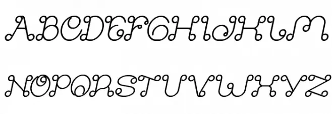 Modern Aristocrat Bold Italic 字体 大写