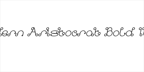 Modern Aristocrat Bold Italic Logo