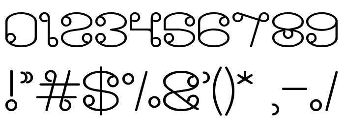 Modern Aristocrat Bold Font OTHER CHARS