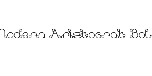 Modern Aristocrat Bold Logo
