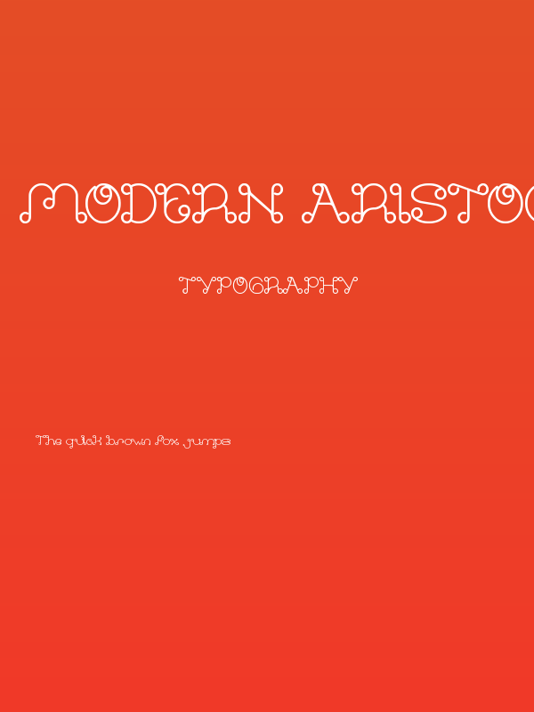 Modern Aristocrat Bold Poster