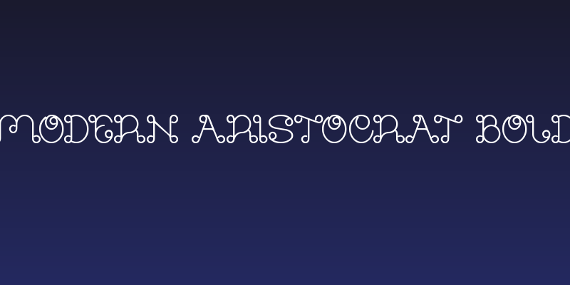 Modern Aristocrat Bold Social Header