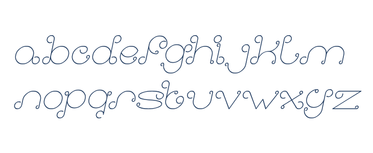 Modern Aristocrat Italic Lowercase