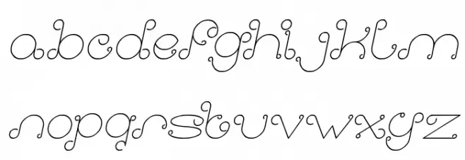 Modern Aristocrat Italic Schriftart Kleinbuchstaben