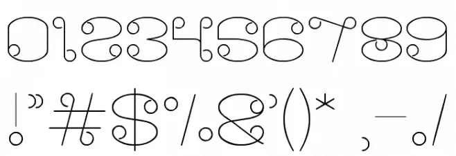 Modern Aristocrat Font OTHER CHARS