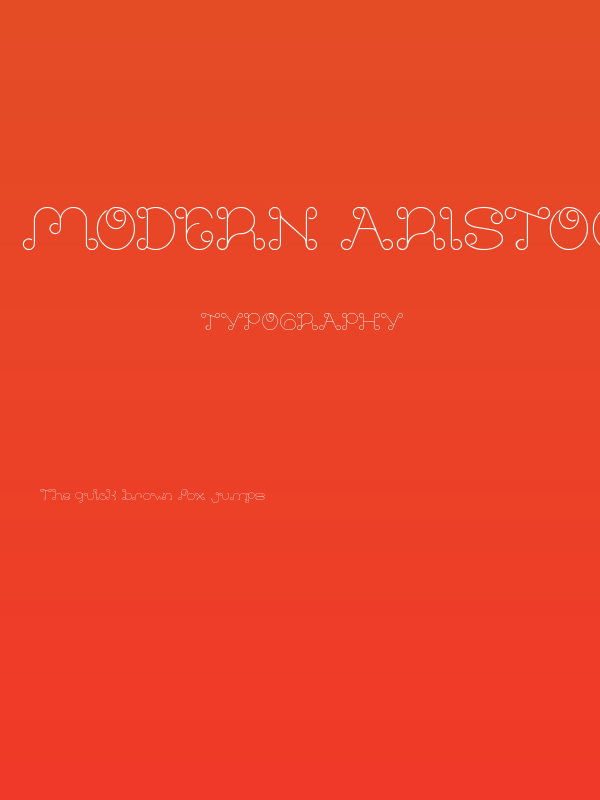 Modern Aristocrat Poster