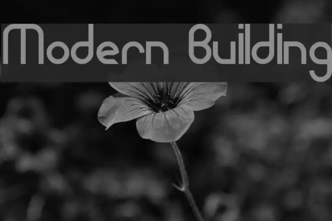 Modern Building Font examples