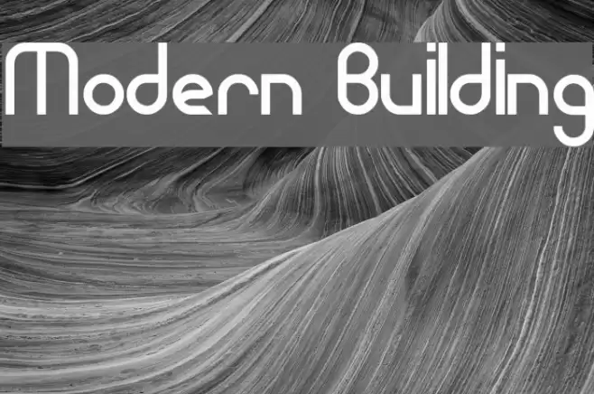 Modern Building Font examples