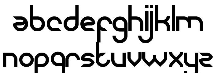 Modern Building Font LOWERCASE