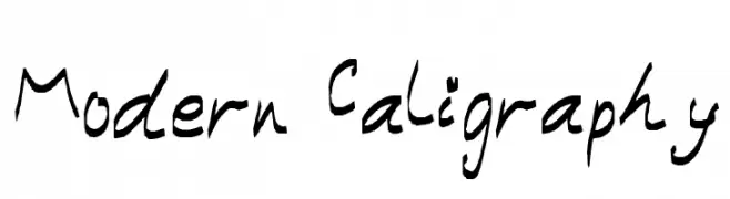 Modern Caligraphy  नि: शुल्क फ़ॉन्ट्स डाउनलोड