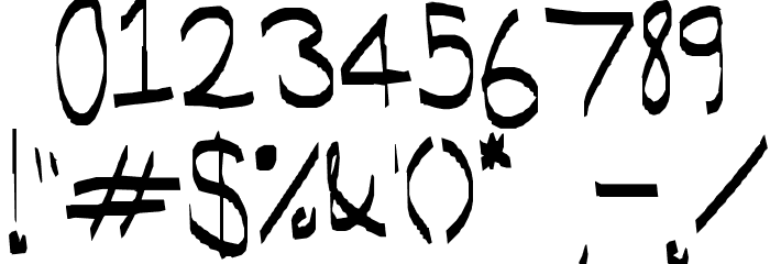 Modern Caligraphy Font OTHER CHARS