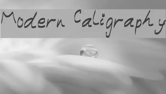 Modern Caligraphy Example 1