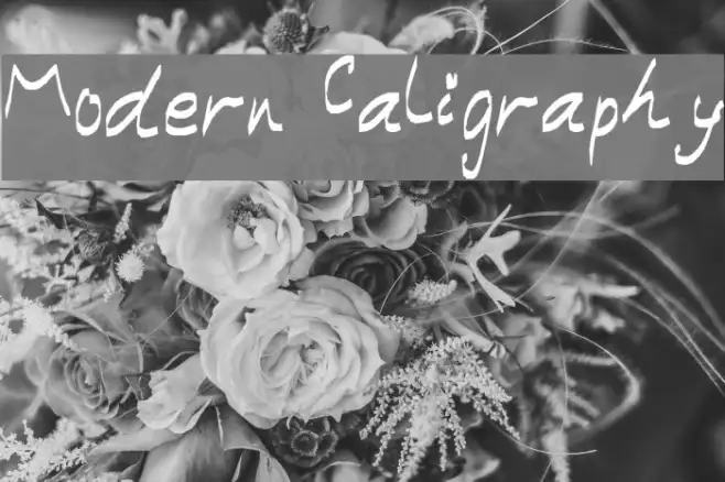 Modern Caligraphy Example 3