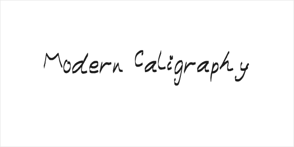 Modern Caligraphy Logo