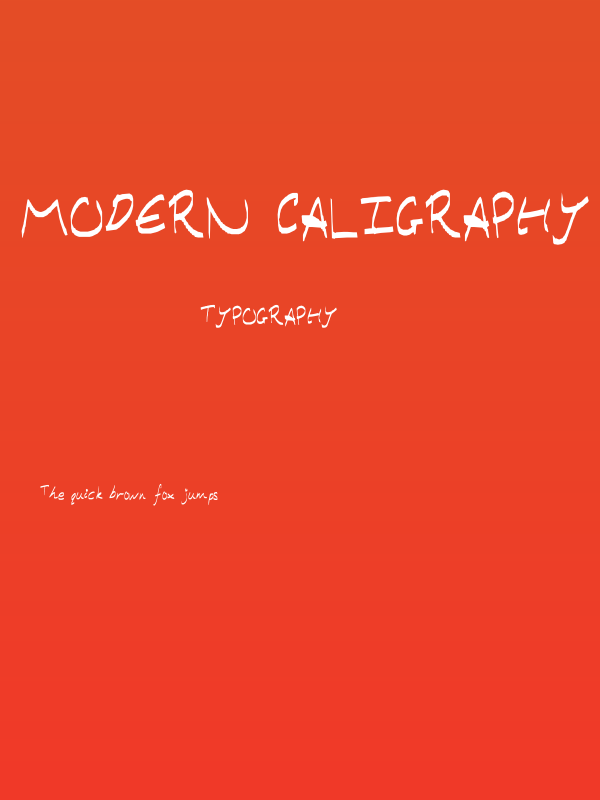 Modern Caligraphy Poster