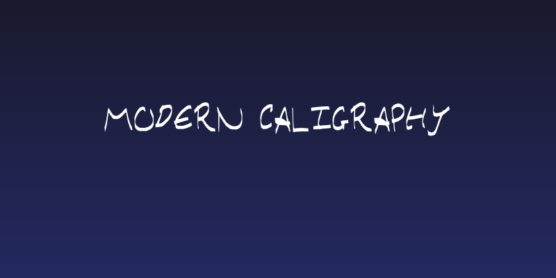 Modern Caligraphy Social Header