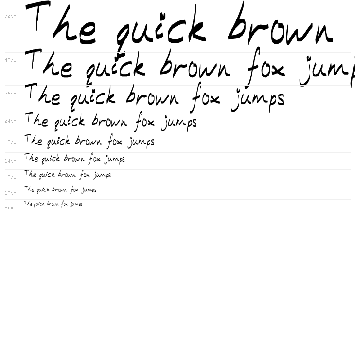 Modern Caligraphy Waterfall