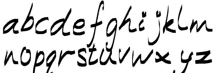 Modern Caligraphy Font LOWERCASE