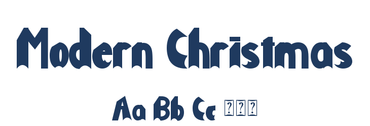 Modern Christmas Font Preview