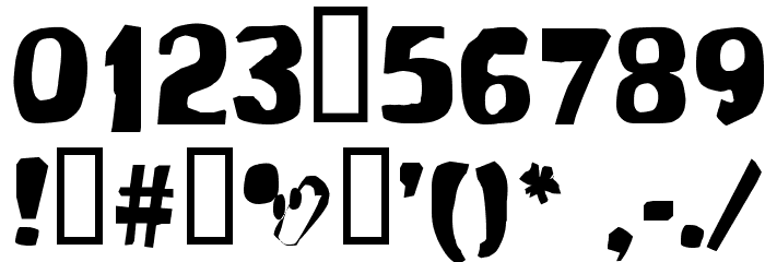 Modern Conformist Font OTHER CHARS