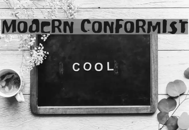 Modern Conformist Font examples
