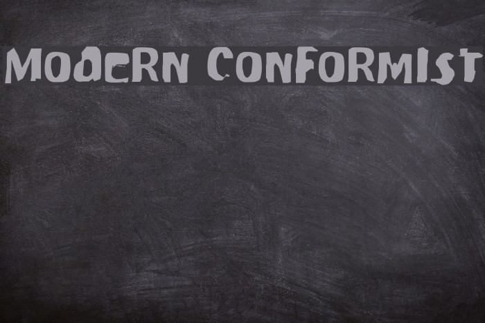 Modern Conformist Font examples