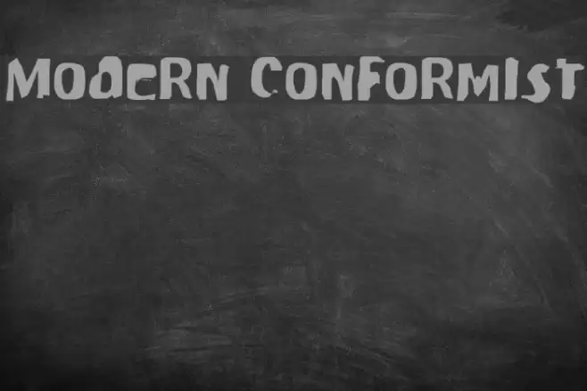 Modern Conformist Font examples