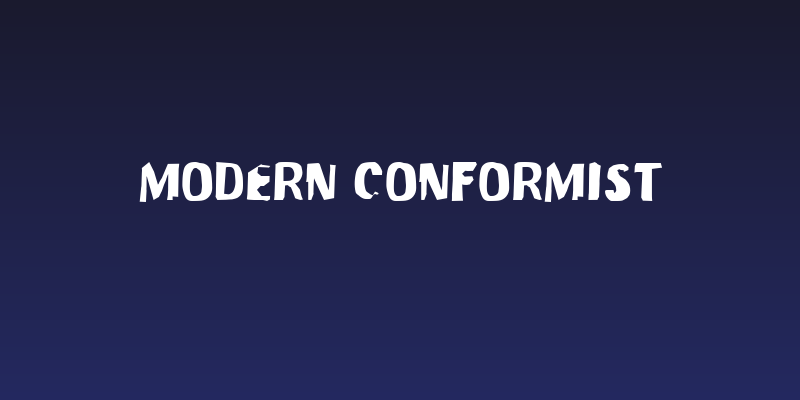 Modern Conformist Social Header