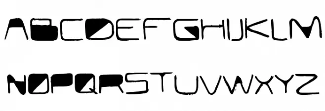 Modern Curve Font Litere mari