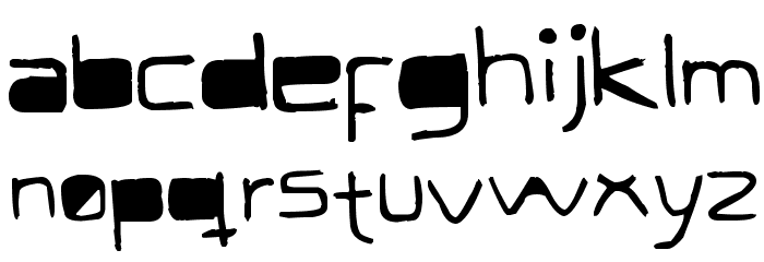 Modern Curve Font LOWERCASE