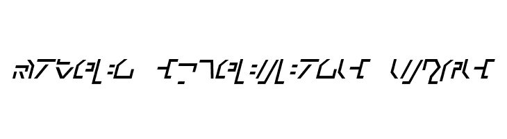 Modern Cybertronic Italic  フリーフォントのダウンロード