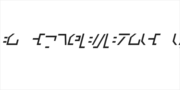 Modern Cybertronic Italic Logo