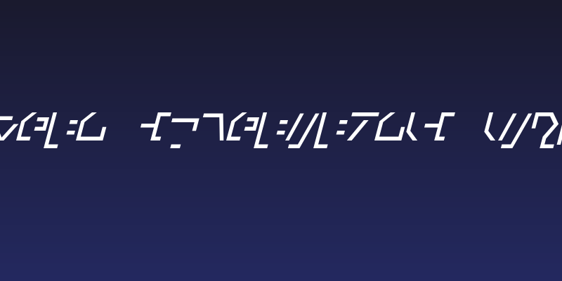 Modern Cybertronic Italic Social Header