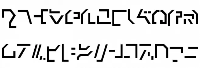 Modern Cybertronic Font LOWERCASE