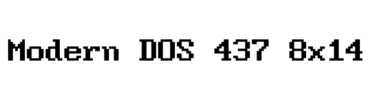 Modern DOS 437 8x14  لخطوط تنزيل