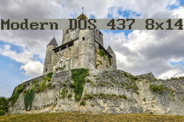 Modern DOS 437 8x14 Font examples