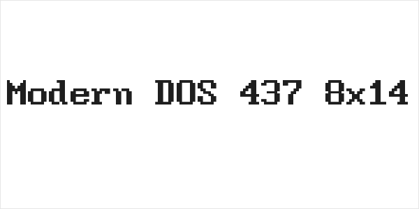 Modern DOS 437 8x14 Logo