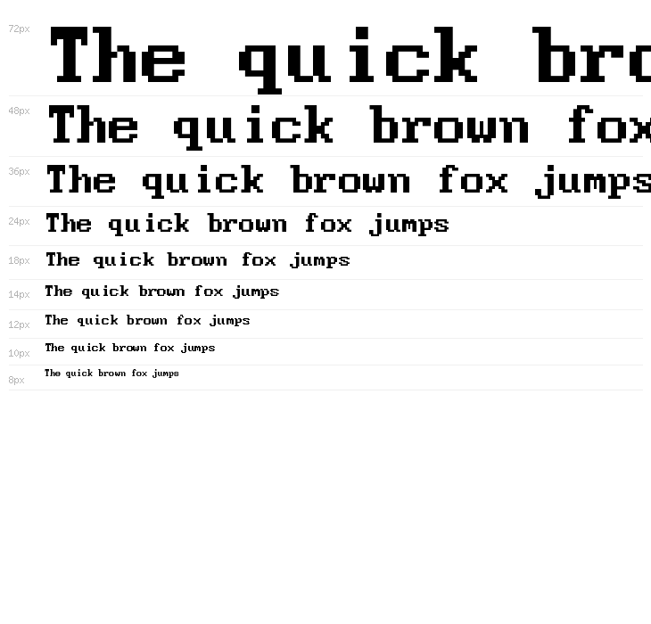 Modern DOS 437 8x14 Waterfall