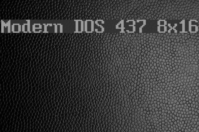 Modern DOS 437 8x16 Font examples