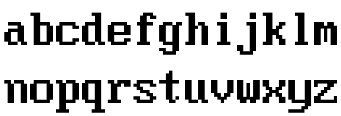 Modern DOS 437 8x16 Font LOWERCASE