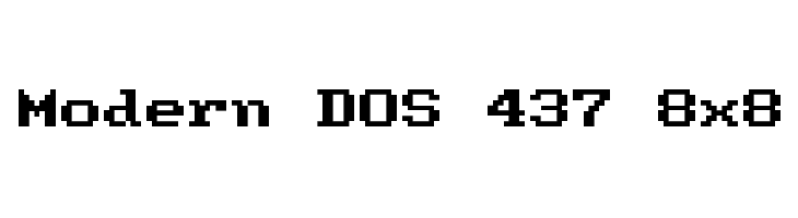 Modern DOS 437 8x8  Descarca Fonturi Gratis