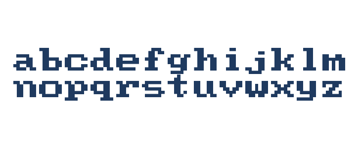 Modern DOS 437 8x8 Lowercase