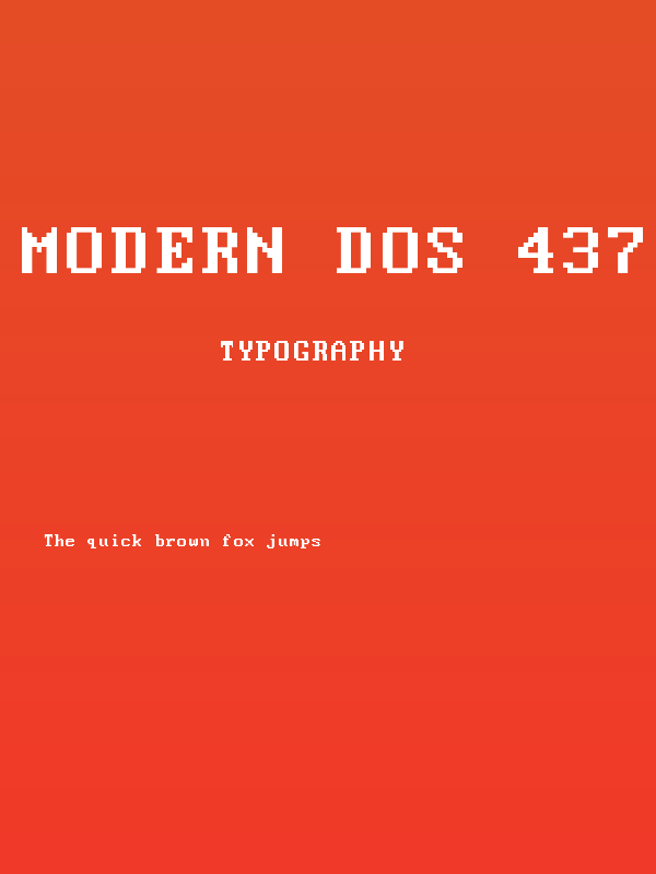 Modern DOS 437 9x14 Poster