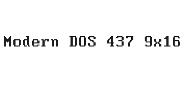 Modern DOS 437 9x16 Logo