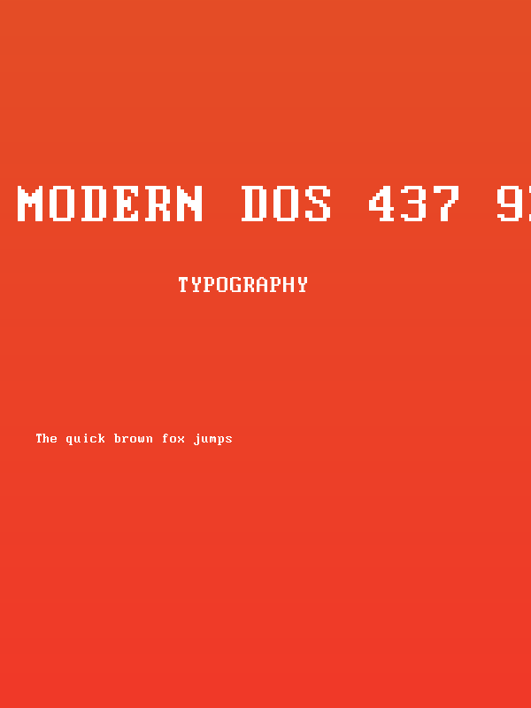 Modern DOS 437 9x16 Poster