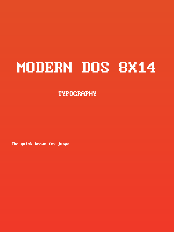 Modern DOS 8x14 Poster